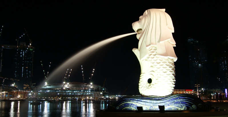 مجسمه MERLION شیر سنگی سنگاپور | تور سنگاپور ,تور ارزان سنگاپور,تور لحظه آخری