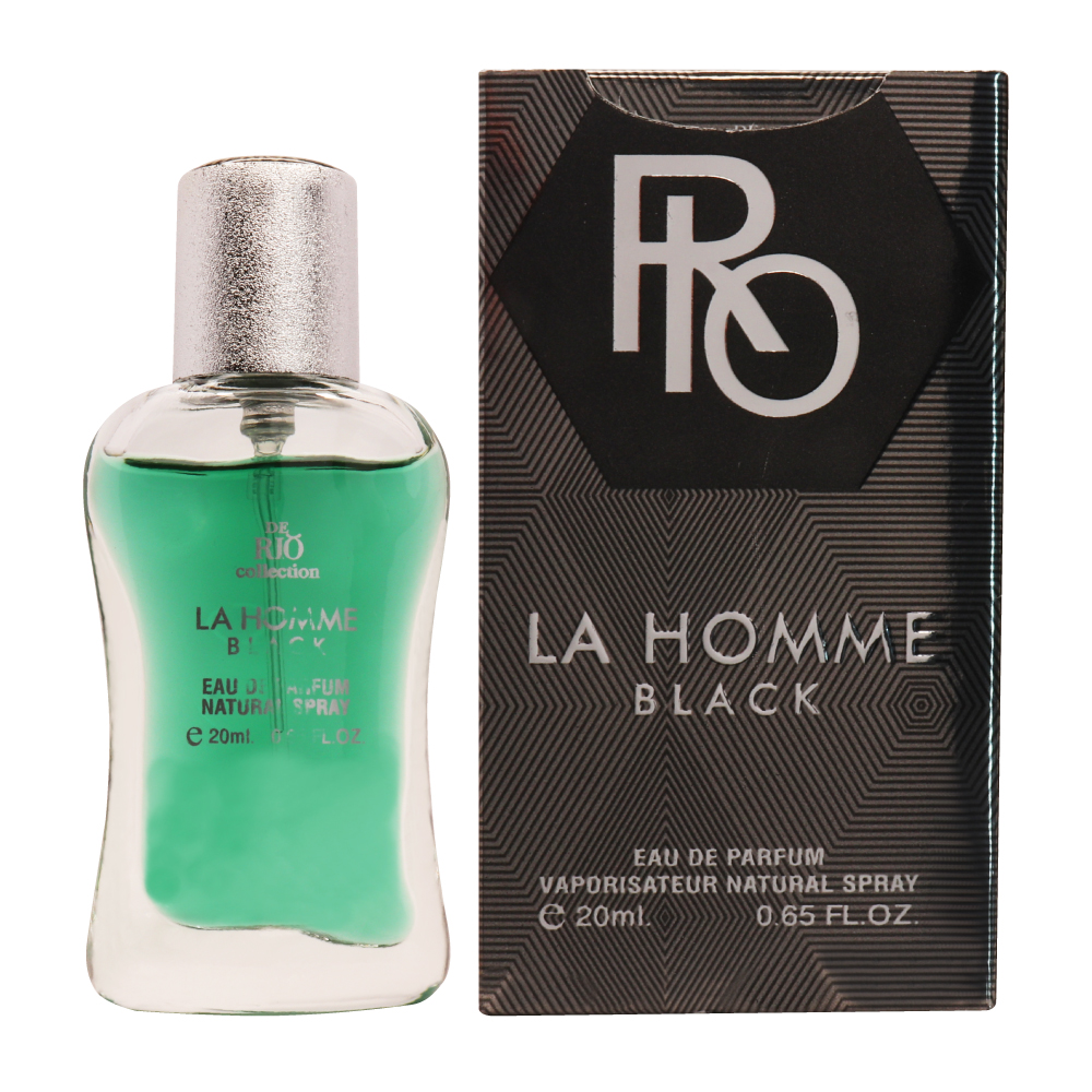 عطر جیبی مردانه ریو کالکشن مدل LA Homme Black حجم 20 میلی لیتر                             | خرید عطر و ادکلن اصل
