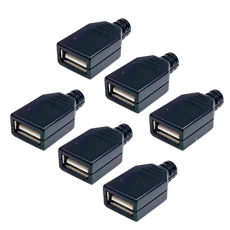 فیش مادگی USB مدل Type-A بسته 6 عددی