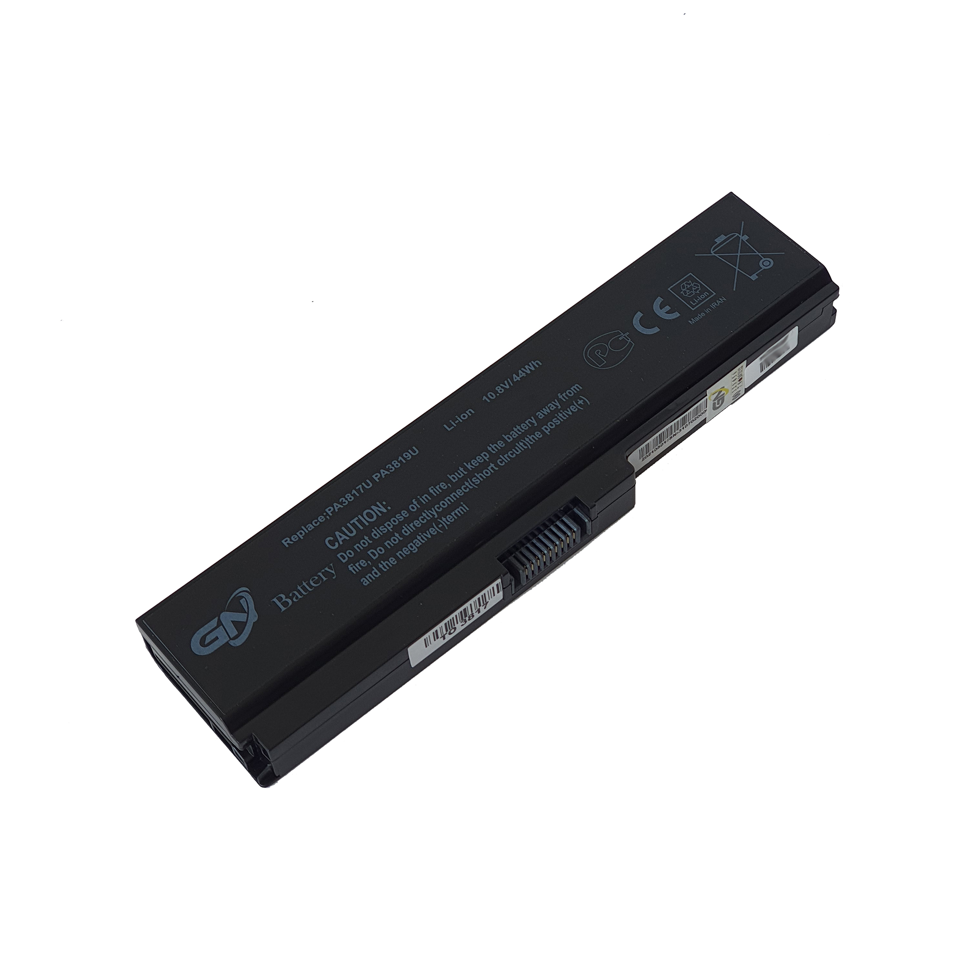 باتری لپ تاپ 6 سلولی گلدن نوت بوک مدل 3817 مناسب برای لپ تاپ توشیبا Satellite C655/C675/L645/L655/L675/L745/L755/P745/P755/P775/M645/A660/A655