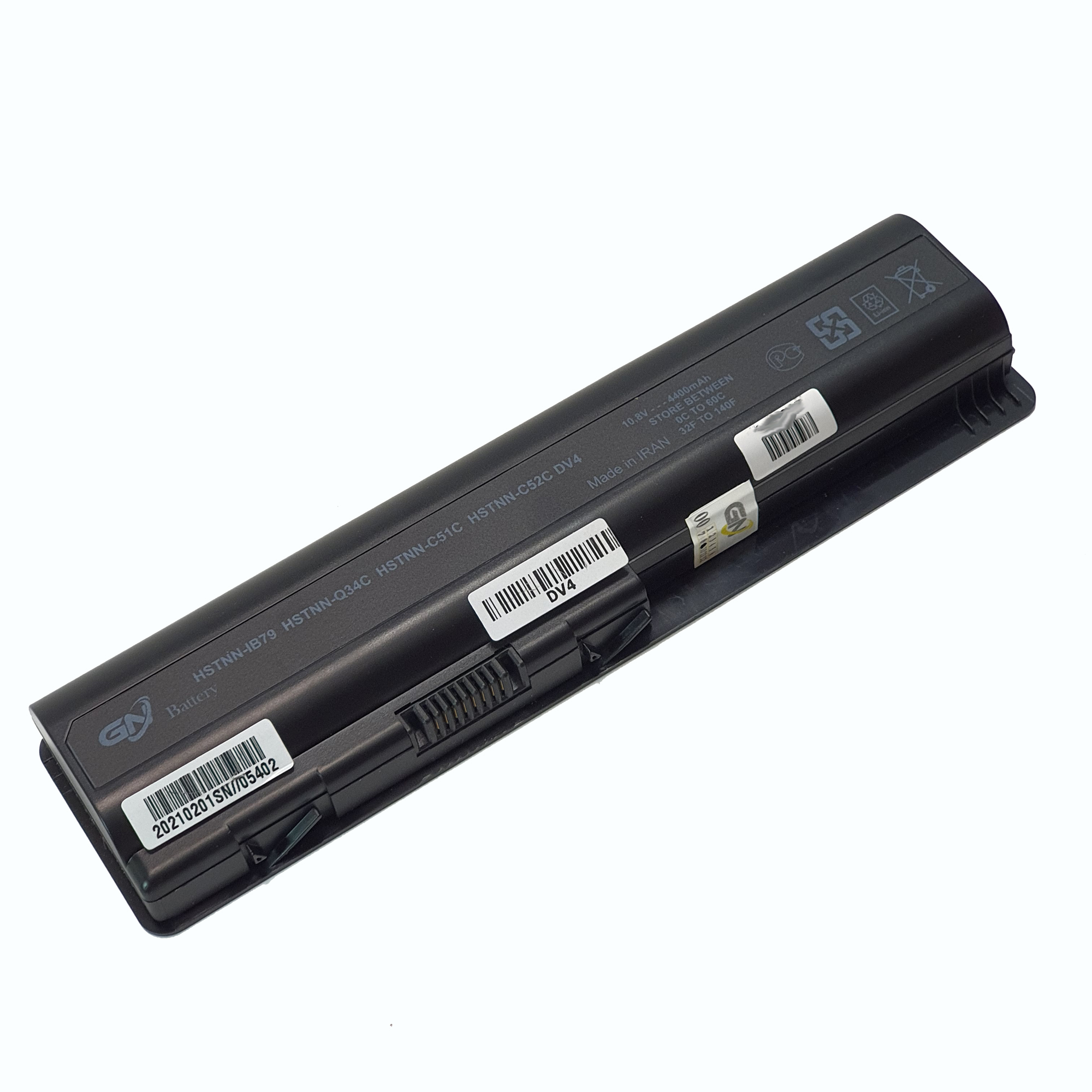 باتری لپ تاپ 6 سلولی گلدن نوت بوک دل DV4 مناسب برای لپ تاپ  DV4-1000/DV4-2000/DV5-1000/DV6-1000/DV6-2000/CQ71/G50/G60/G61/G70