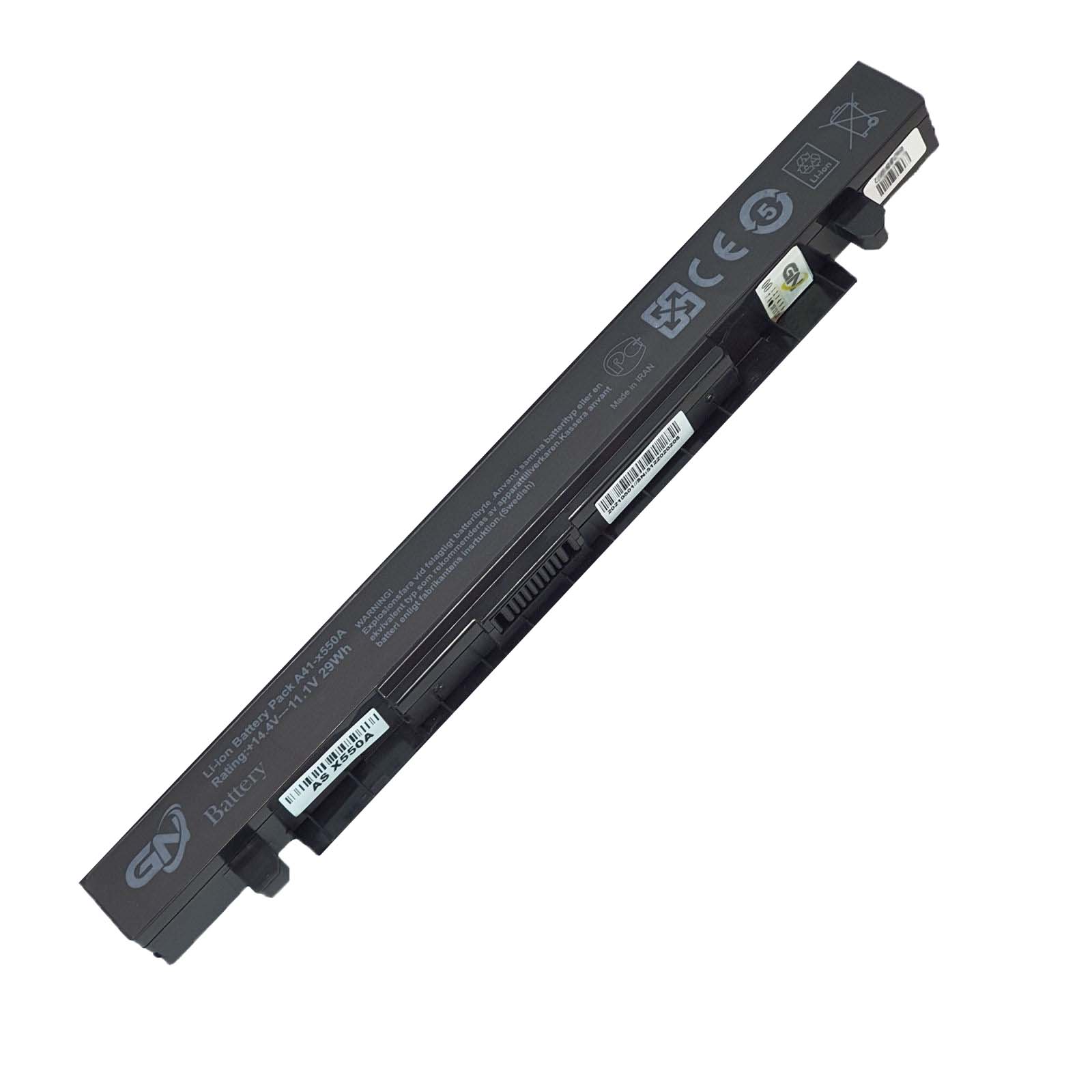 باتری لپ تاپ 4 سلولی گلدن نوت بوک دل 29whمناسب برای لپ تاپ  X550/X450/X552/K550/X452/F550/A450/K450