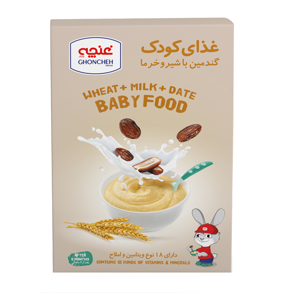 غذای کودک گندمین با شیر و خرما غنچه - 250 گرم