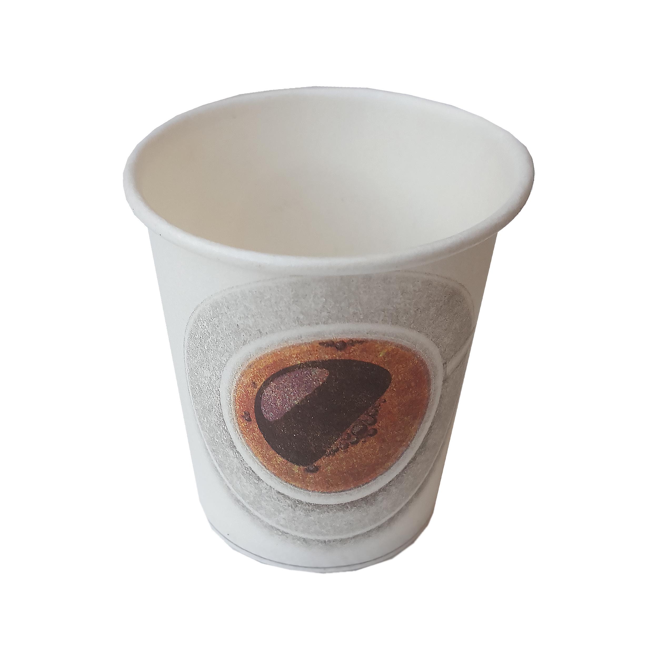 لیوان یکبار مصرف کاغذی مدل شات قهوه 90cc بسته 50 عددی