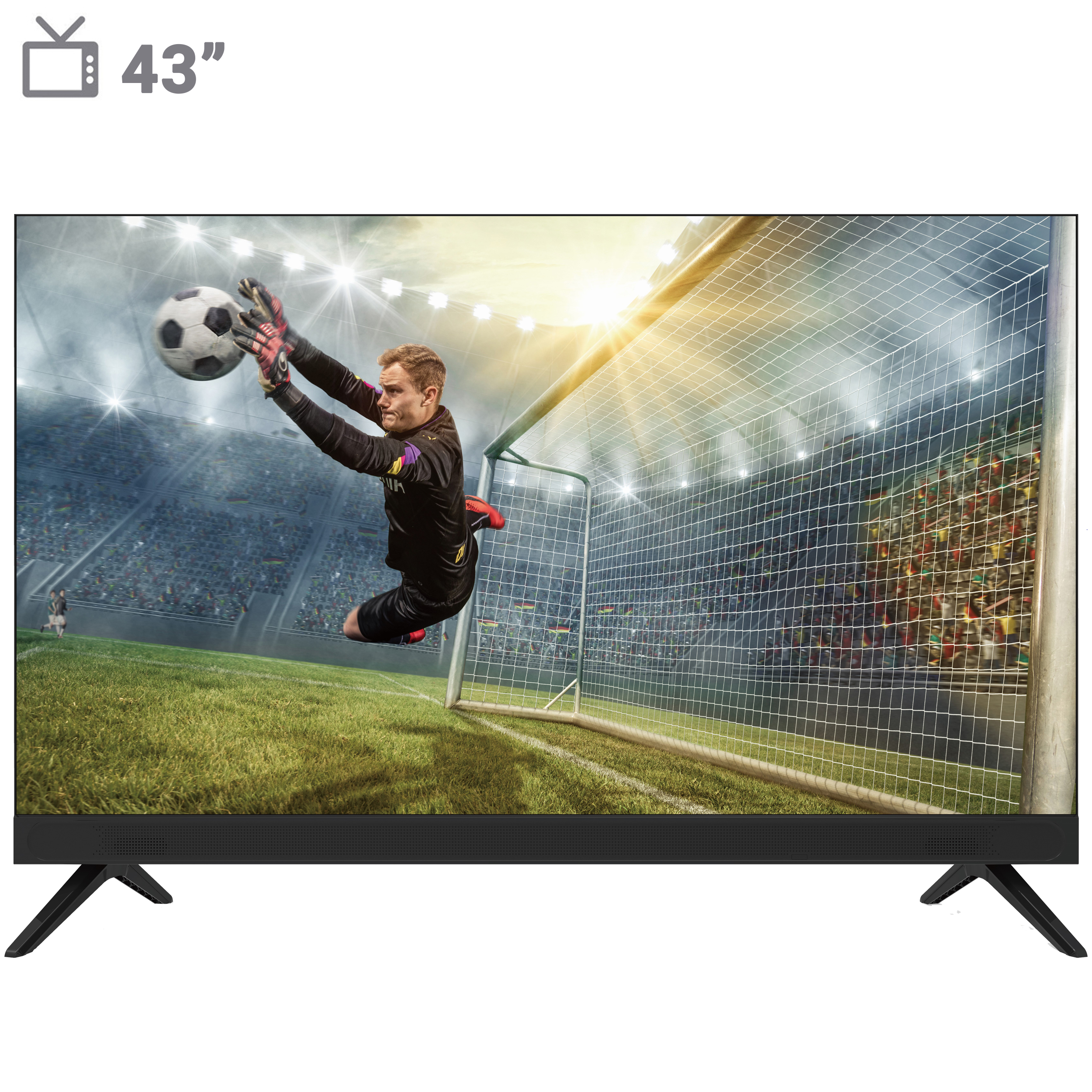 تلویزیون ال ای دی هوشمند بویمن مدل 43KAE6800FW سایز 43 اینچ
